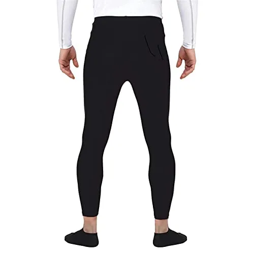 UNBEATABLE Compression Tights Plain for Mens, Gym, Fitness,Cycling,Running,Workout,Sportswear,Training,Yoga,Pants Full Black-2XL