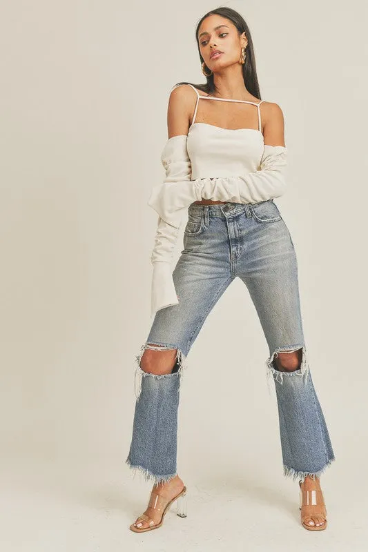 Vanilla Cropped Shirt