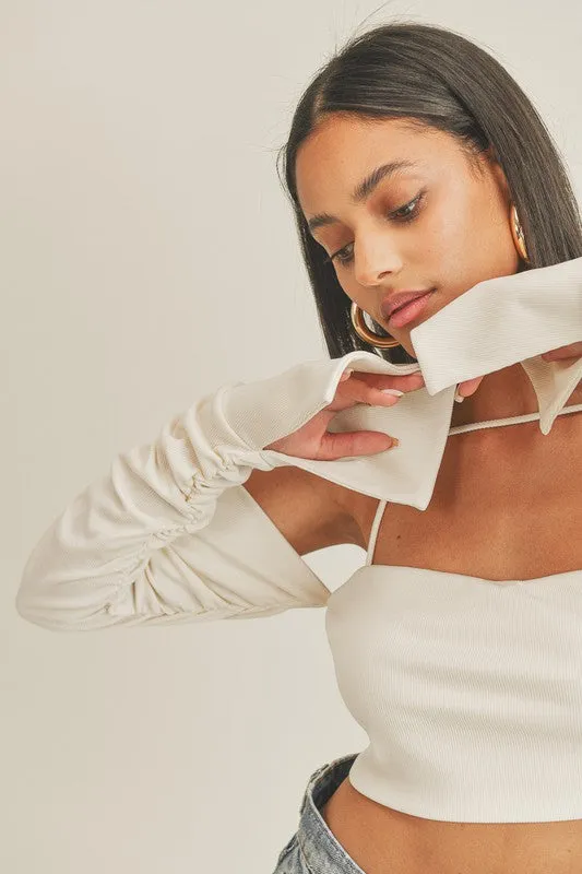 Vanilla Cropped Shirt