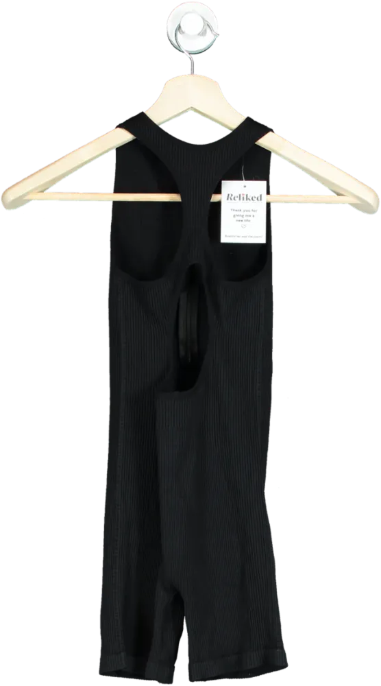 Vanquish Black Fitness Jumpsuit UK S