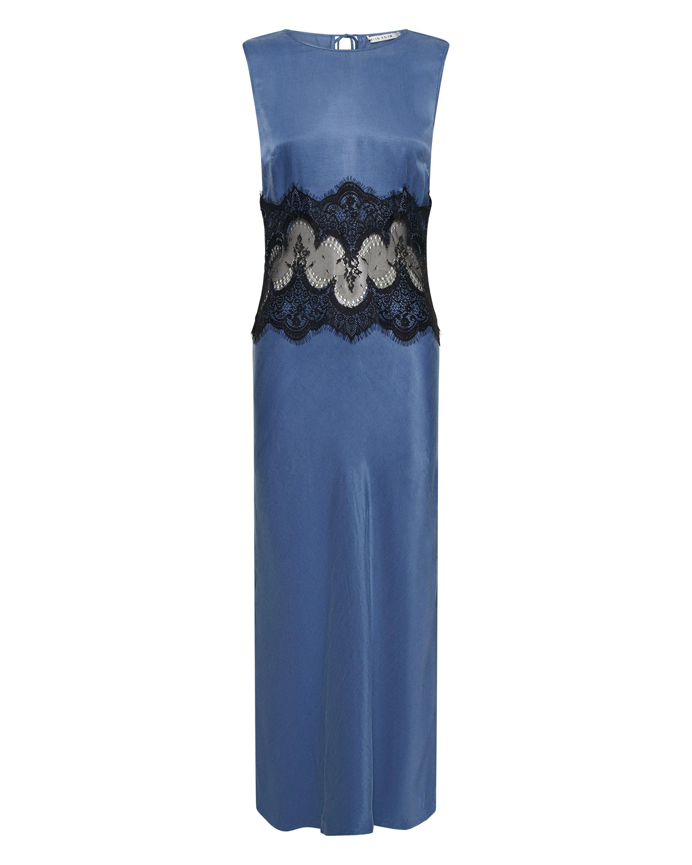 VISIONS LACE TRIM TANK DRESS | SAPPHIRE
