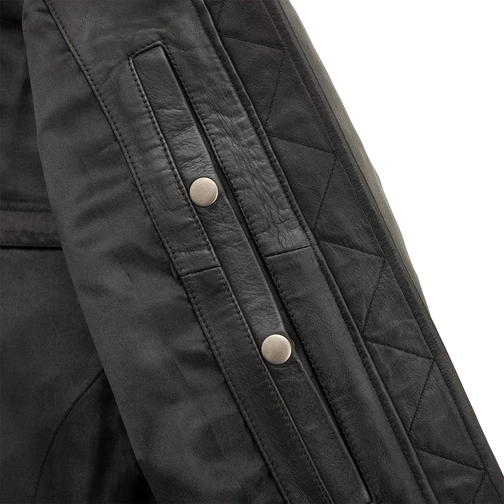 Vixen - Women's Moto Bomber Leather Jacket