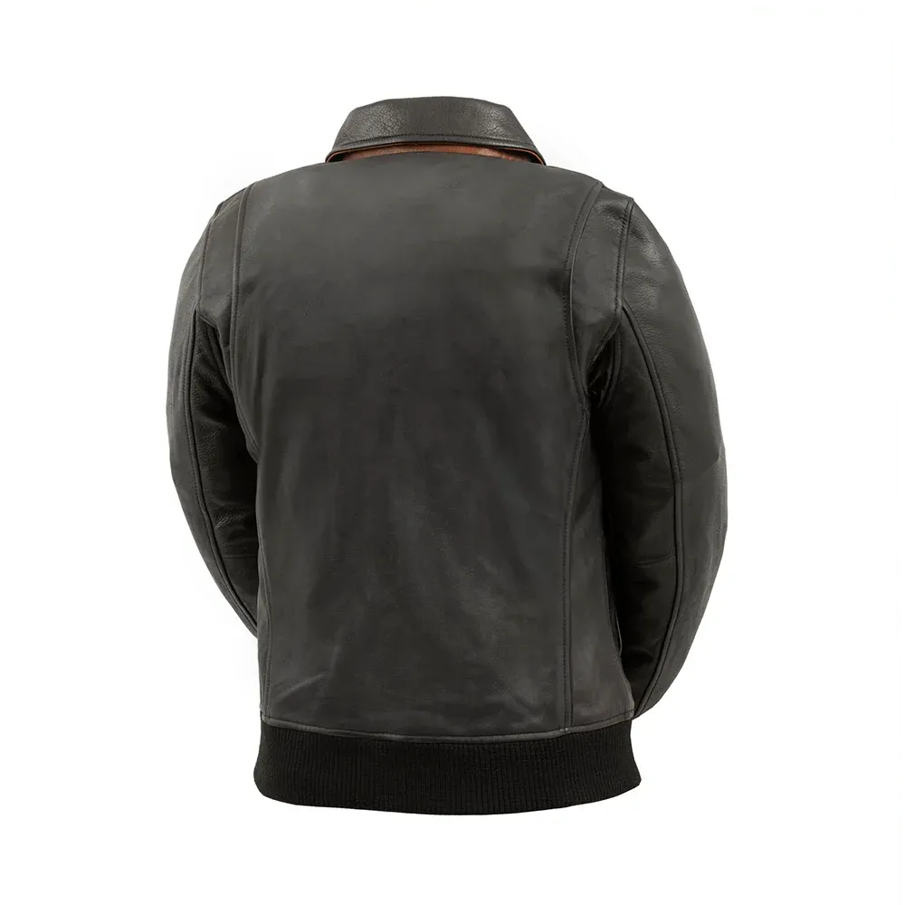 Vixen - Women's Moto Bomber Leather Jacket