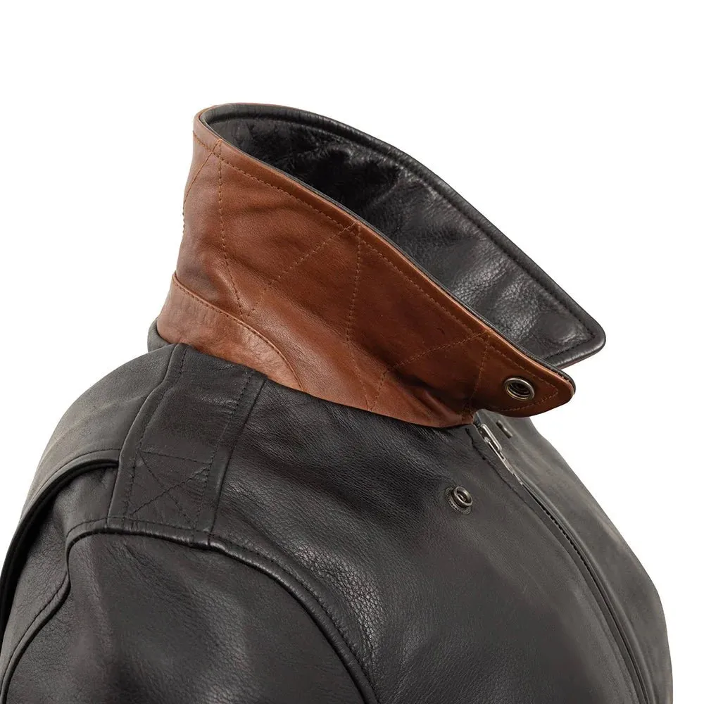 Vixen - Women's Moto Bomber Leather Jacket