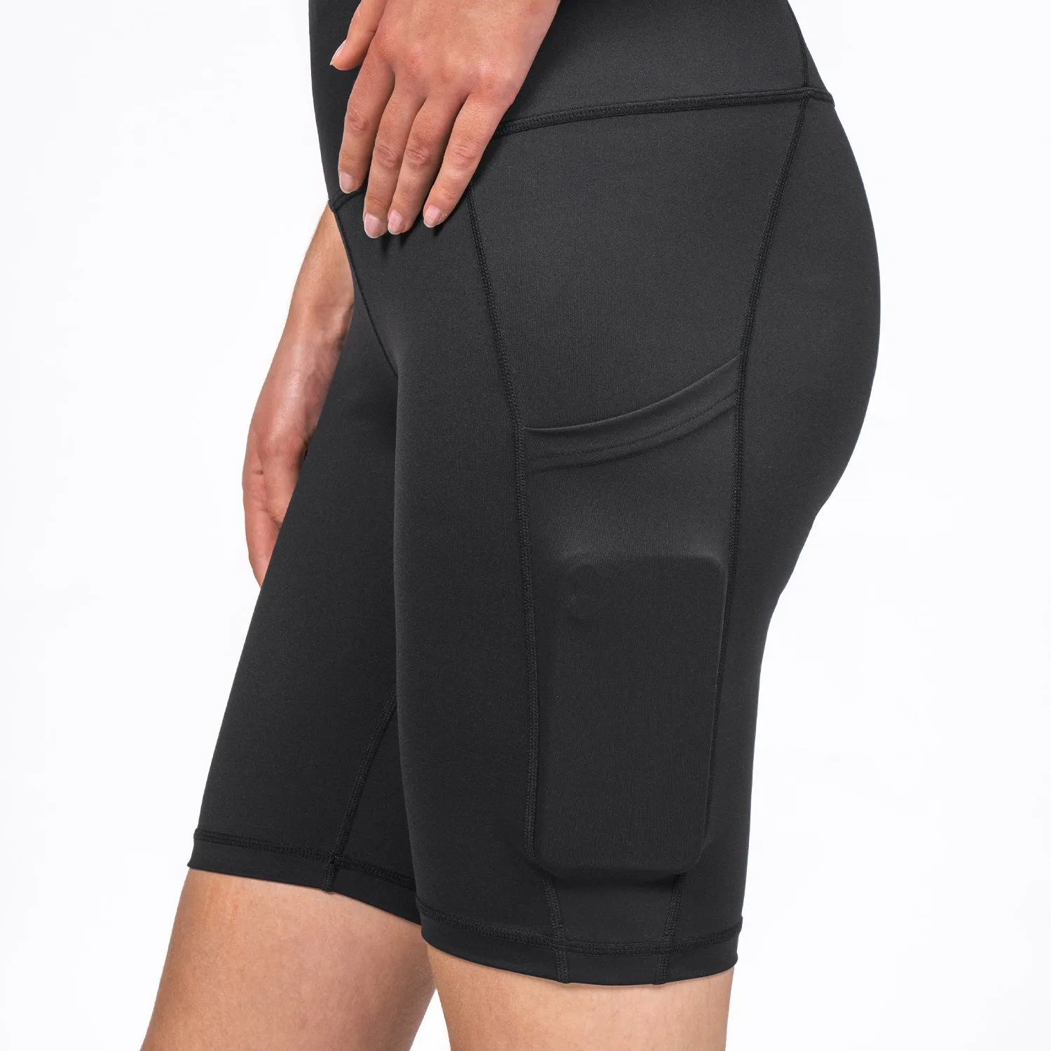 Wave Biker Shorts Womens