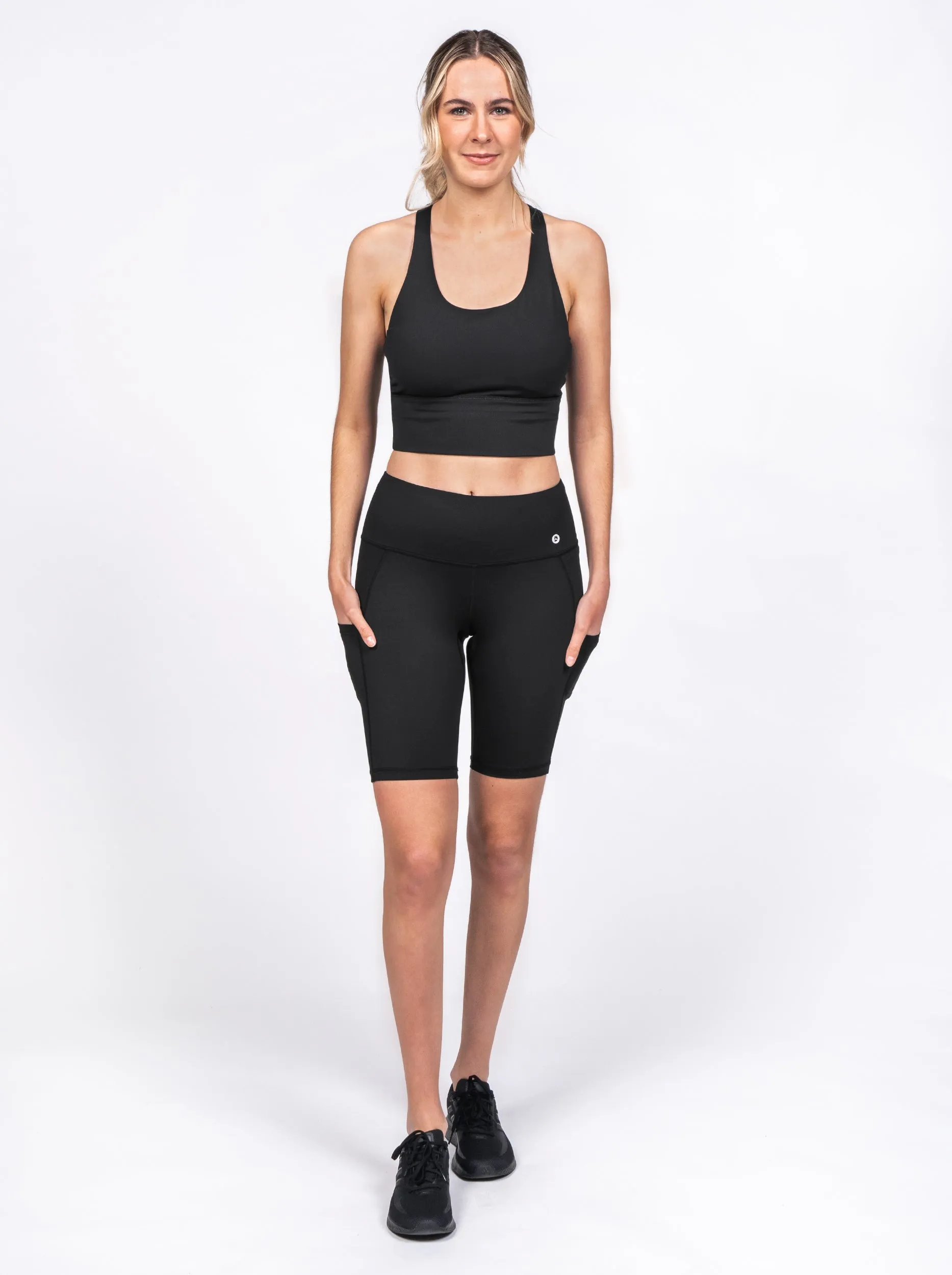 Wave Biker Shorts Womens