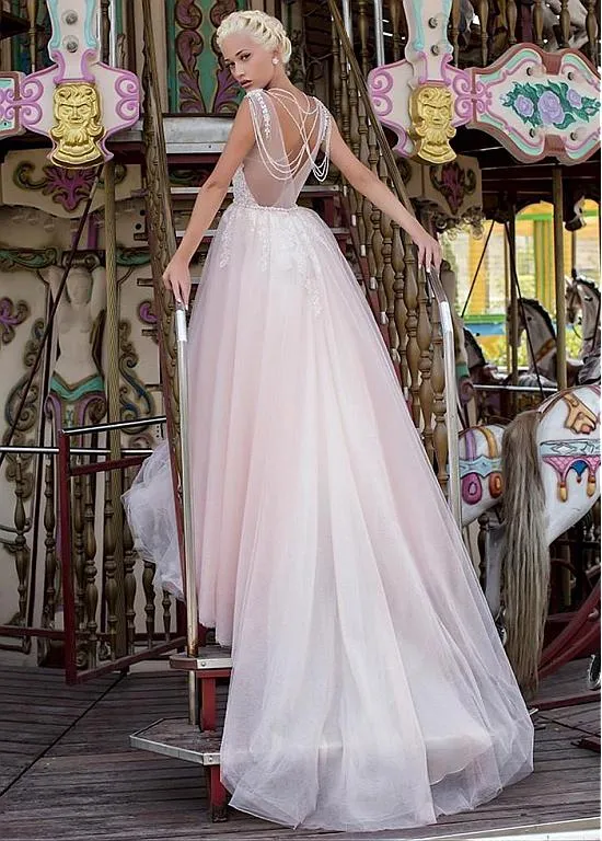 Wedding Dress With Lace Appliques