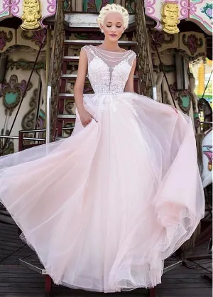 Wedding Dress With Lace Appliques