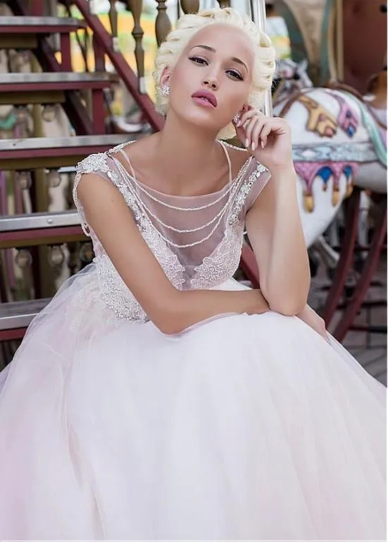 Wedding Dress With Lace Appliques