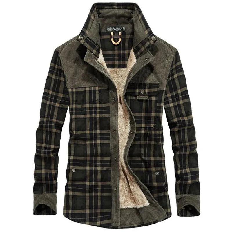 West Louis™ Plaid Cotton Admiral Jacket