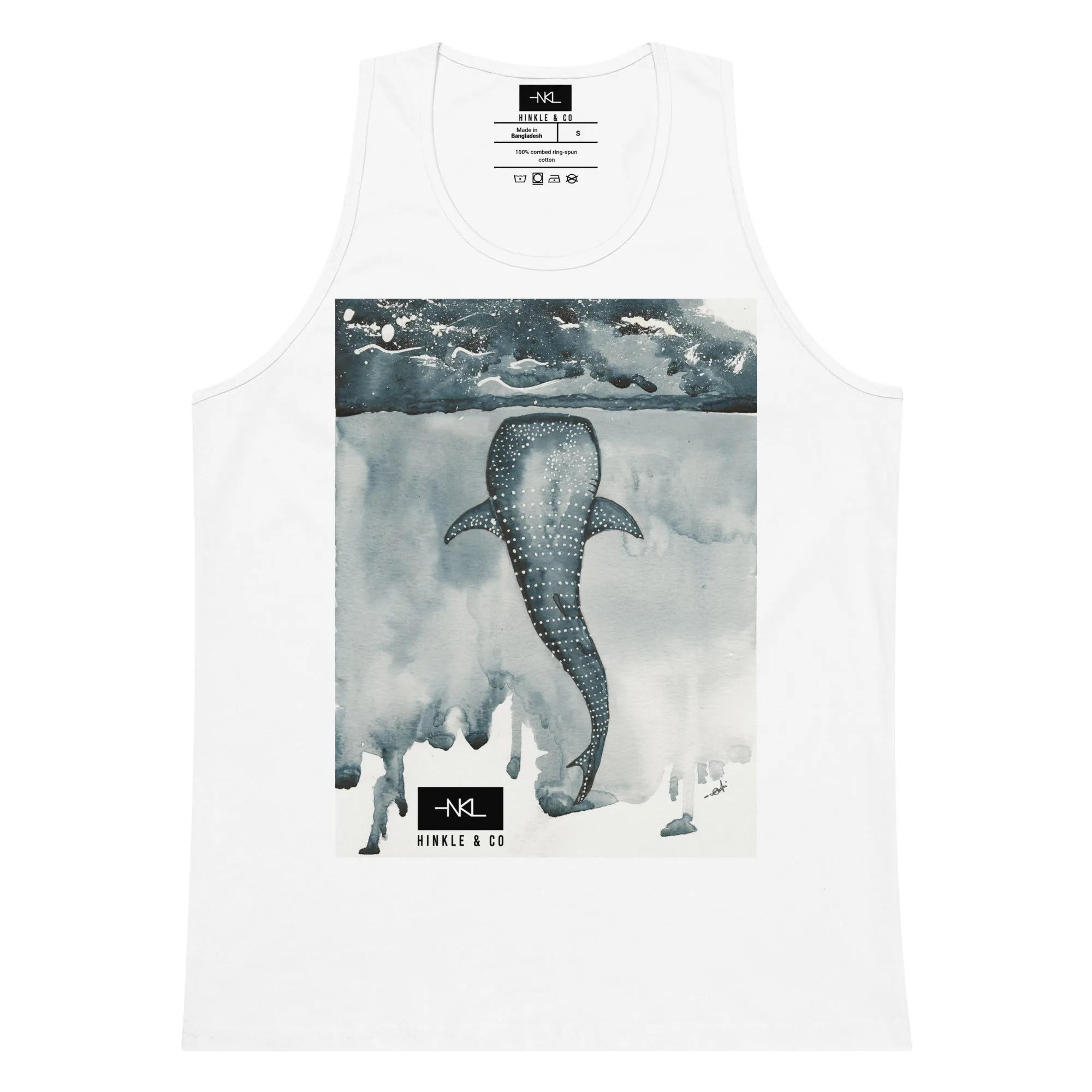 Whale Shark Tank Top | Watercolor with Edge