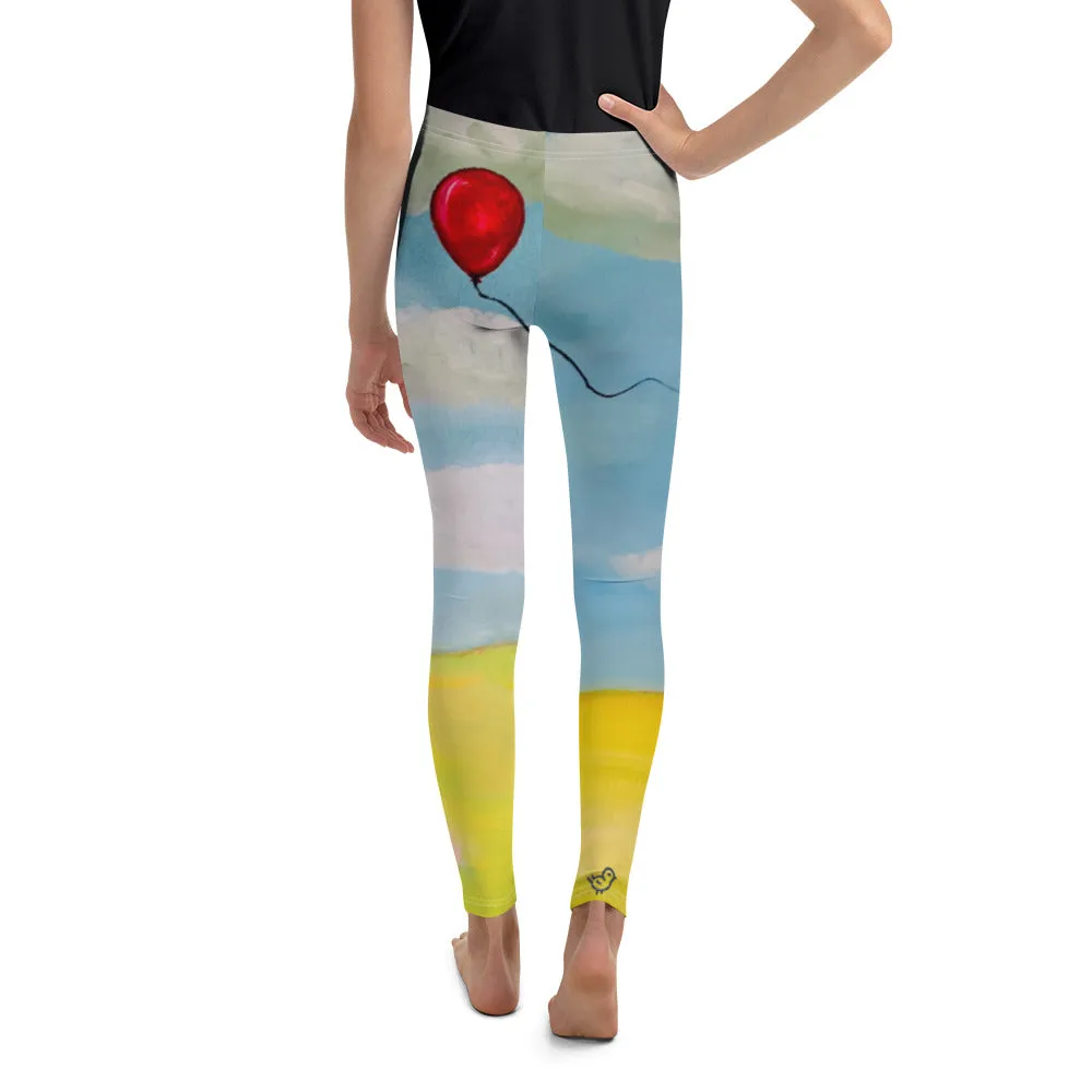 Whimsy Fit “Red Balloon” Girls Leggings