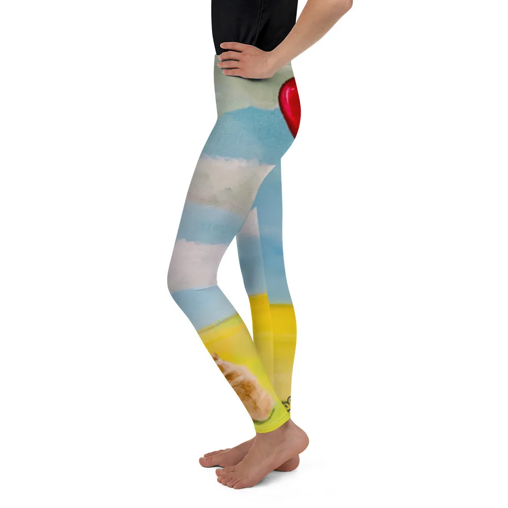 Whimsy Fit “Red Balloon” Girls Leggings