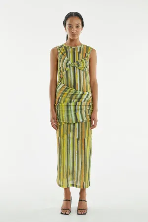 WIND THROUGH TANK DRESS | BRUSH STROKE