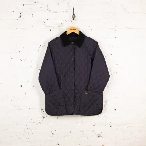 Women's Barbour Shaped Liddesdale Quilted Jacket - Blue - Women's XL