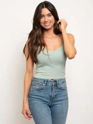 WOMEN'S SPAGHETTI STRAP CROP CAMI TOP