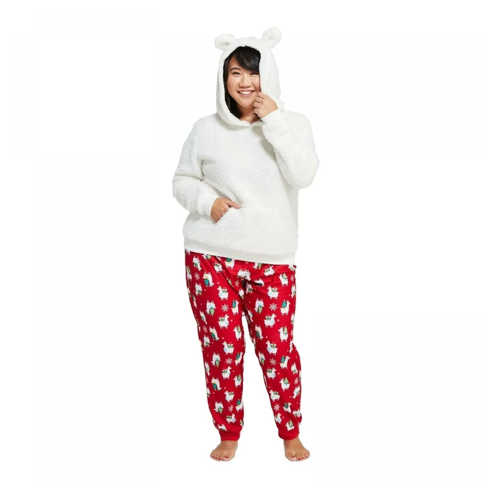 Wondershop Women's Holiday Llama Pajama Set