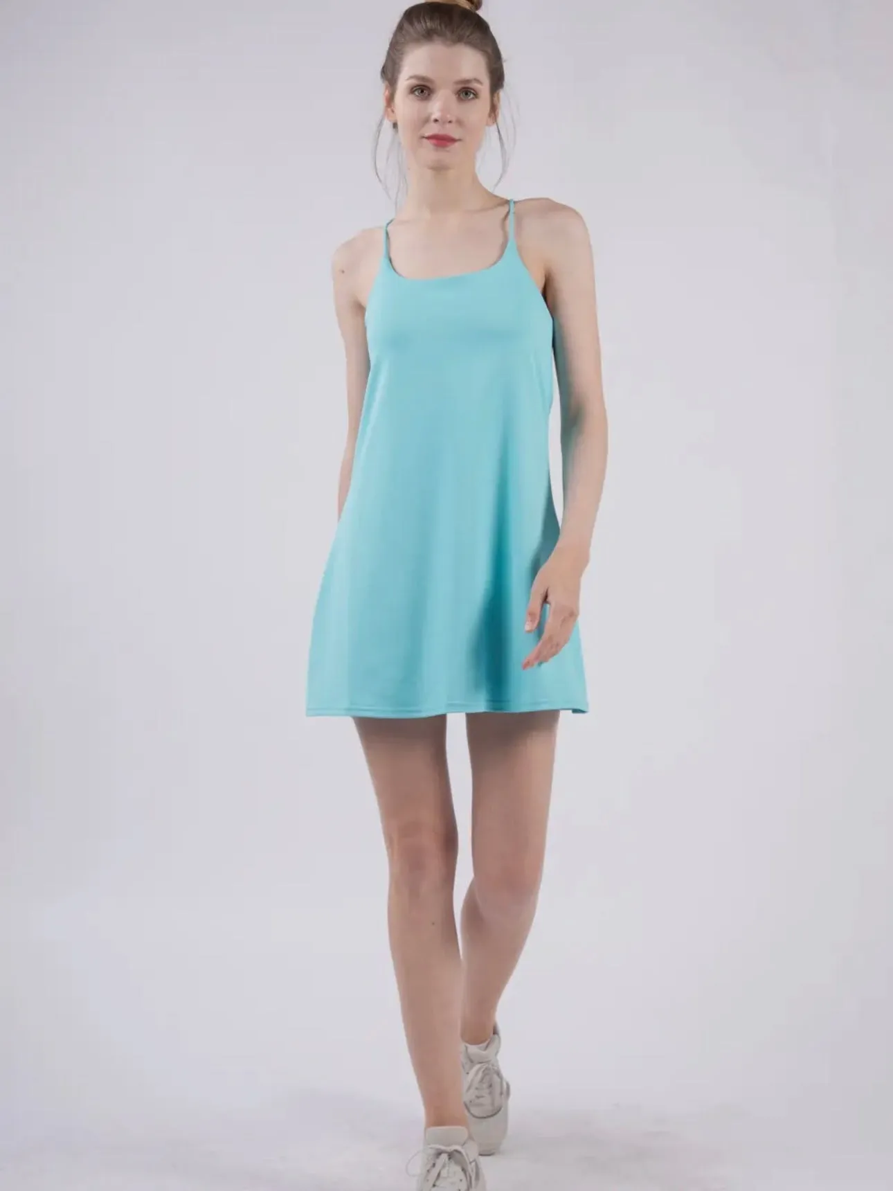 Work it Out Athletic Dress: Aqua