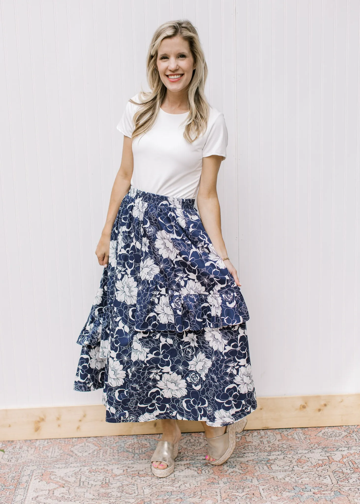 XZ Garden Party Navy and White Set