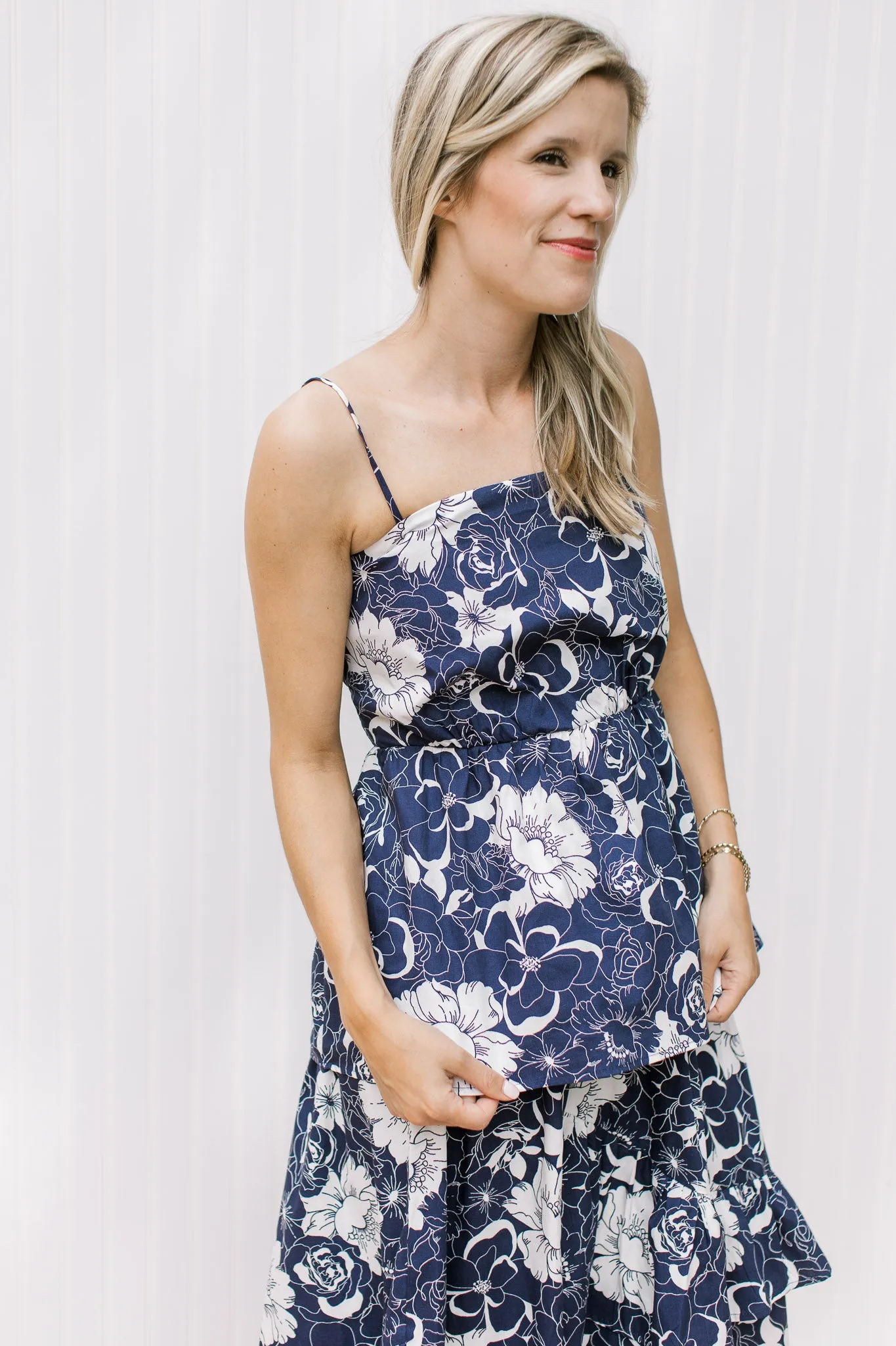 XZ Garden Party Navy and White Set