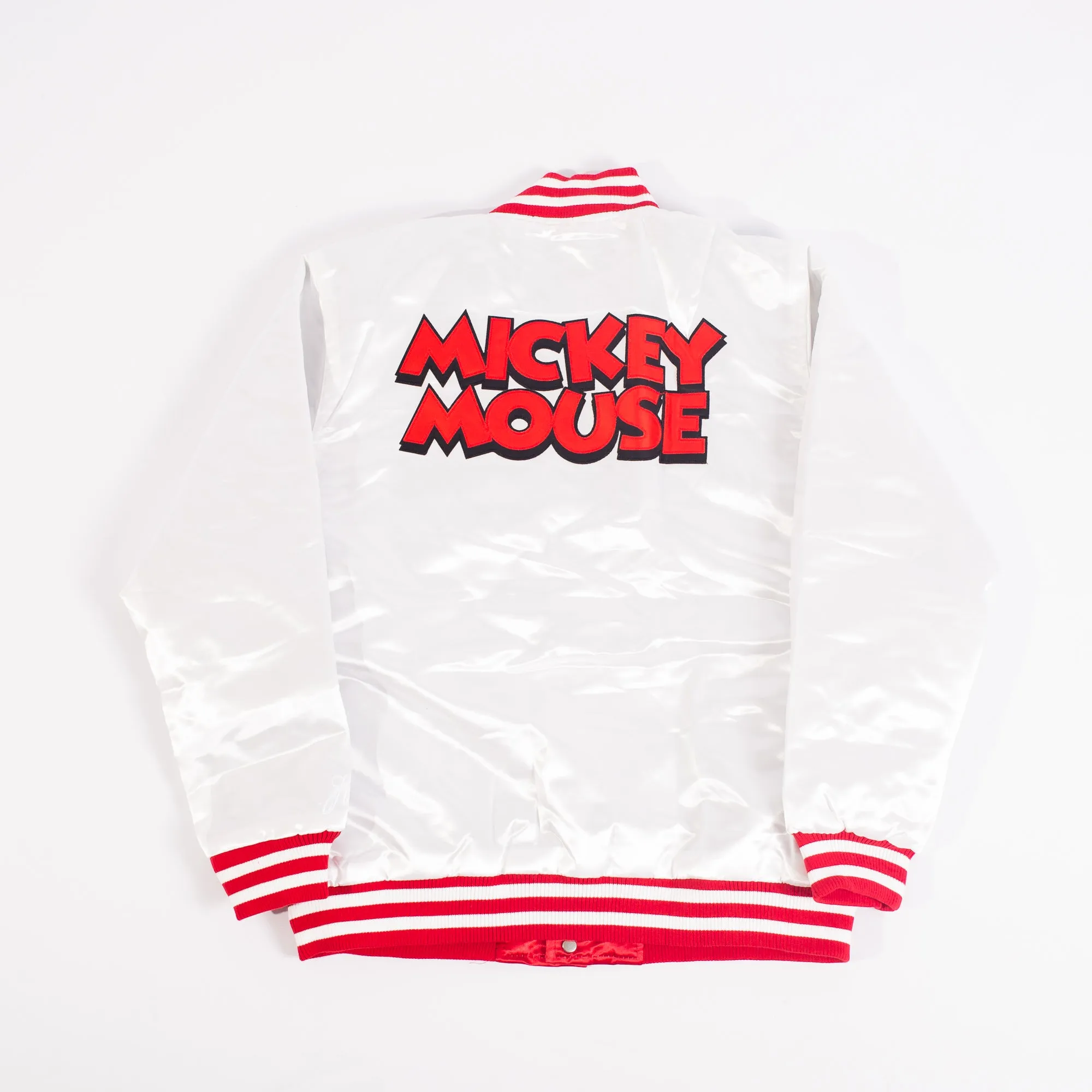 YOUTH MICKEY MOUSE SATIN JACKET WHITE