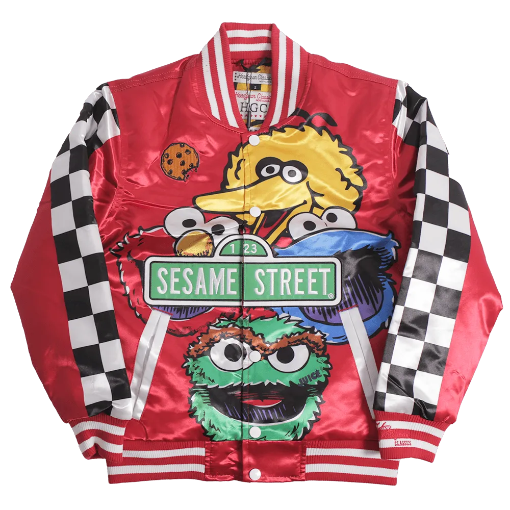 YOUTH SESAME SATIN JACKET RED