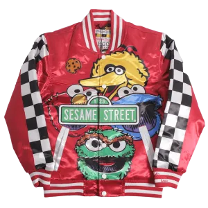 YOUTH SESAME SATIN JACKET RED