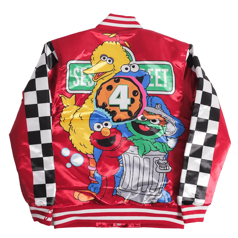 YOUTH SESAME SATIN JACKET RED